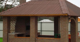 Беседка из кирпича под ключ в Ржеве цена от 3224 рублей - Строй-Ржв
